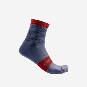 Calcetines Castelli CLIMBER'S 3.0 12 CM Mujer Azules | YCNRLWQ-90