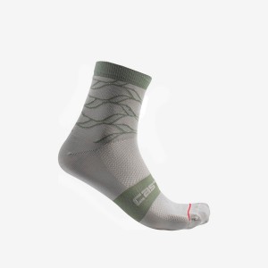 Calcetines Castelli CLIMBER'S 3.0 12 CM Mujer Gris | DWYOUJV-10