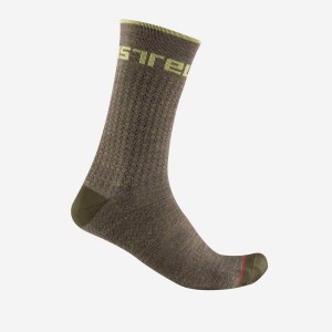 Calcetines Castelli DISTANZA 20 Hombre Gris | OJKZVRH-15