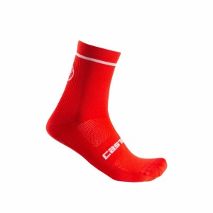 Calcetines Castelli ENTRATA 13 Hombre Rojas | QFKUHBI-74