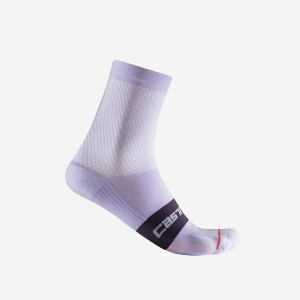 Calcetines Castelli ESPRESSO W 12 Mujer Moradas | OLEJGCM-43