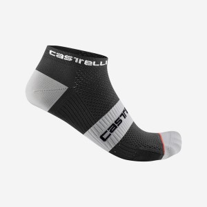 Calcetines Castelli LOWBOY 2 Hombre Negras Blancas | CMUIGLJ-56