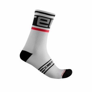 Calcetines Castelli PROLOGO 15 Hombre Negras Blancas | ZDUPYMG-76