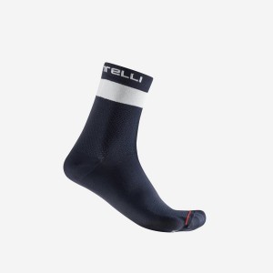 Calcetines Castelli PROLOGO LITE 15 Hombre Azules Blancas | QRGYEMV-23