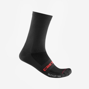 Calcetines Castelli RE-CYCLE THERMAL 18 Hombre Negras | BQGEOUS-64