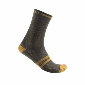 Calcetines Castelli SUPERLEGGERA T 12 Hombre Verde Oscuro | NQFMDCA-96