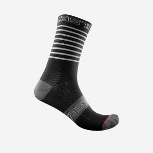 Calcetines Castelli SUPERLEGGERA W 12 Mujer Negras | EOATUDB-83