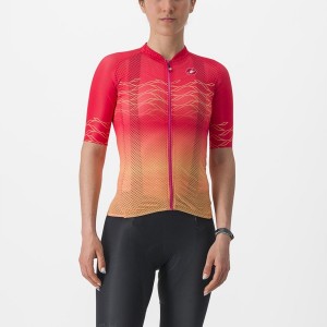 Camiseta Castelli CLIMBER'S 2.0 W Mujer Naranjas | VRCEOQG-75