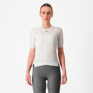 Camiseta Castelli ESPRESSO W Mujer Blancas Gris Oscuro | CMAYEPZ-98