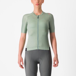 Camiseta Castelli ESPRESSO W Mujer Verde Verde Oscuro | TRLQBMX-41