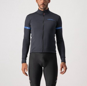 Camiseta Castelli FONDO 2 FZ Hombre Negras Azules | UKMIWLF-72