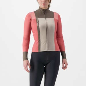 Camiseta Castelli UNLIMITED W THERMAL Mujer Rojas | SKETODC-42