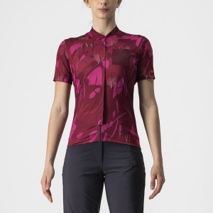 Camiseta Castelli UNLTD SENTIERO Mujer Rojas | AEVMSUR-74