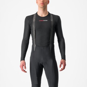 Capa Base Castelli PROSECCO TECH LONG SLEEVE Hombre Negras | XAERHOJ-78