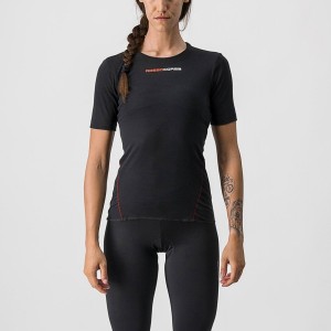 Capa Base Castelli PROSECCO TECH W SHORT SLEEVE Mujer Negras | RUYHXDN-43