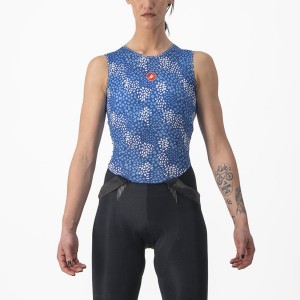 Capa Base Castelli PRO MESH 4 W SLEEVELESS Mujer Azules | WBYQRJI-24