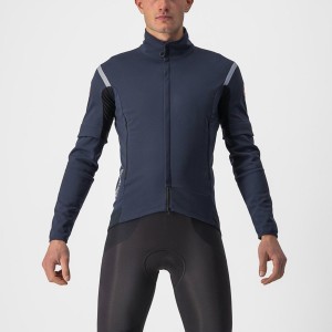 Chaquetas Castelli PERFETTO RoS 2 CONVERTIBLE Hombre Azules Plateadas | CQZNFGA-51