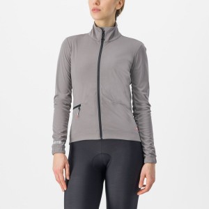 Chaquetas Castelli VENTO TRAIL Mujer Gris | WDHUJSZ-40