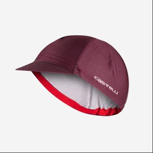 Gorra Castelli ROSSO CORSA 2 Hombre Burdeos Oscuro | GELABNI-94