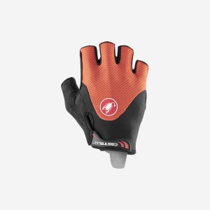 Guantes Castelli ARENBERG GEL 2 Hombre Rojas Negras | UIRBDHC-29