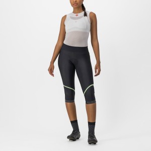 Leggins Castelli VELOCISSIMA THERMAL KNICKER Mujer Negras Verde Menta Negras | ITUHKDO-28