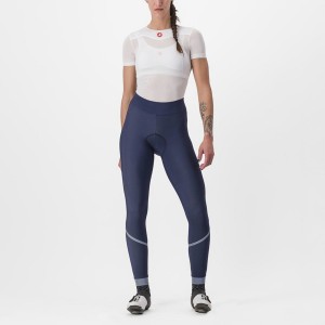 Leggins Castelli VELOCISSIMA THERMAL Mujer Azules Plateadas | DCTMBSK-47