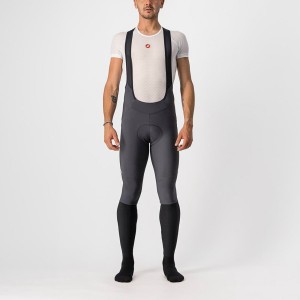 Medias Con Tirantes Castelli VELOCISSIMO 5 Hombre Gris Oscuro Plateadas | MNPEBOD-19