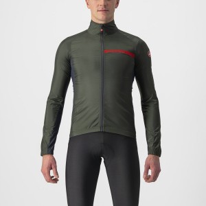 Proteccion Castelli SQUADRA STRETCH Hombre Verde Gris Oscuro | YJNSCPI-39