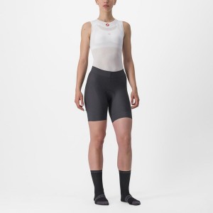 Short Castelli PRIMA Mujer Gris Oscuro Naranjas | RKTGPSL-10