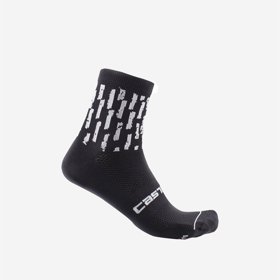 Calcetines Castelli AERO PRO W 9 CM Mujer Negras | VEZPMBO-90