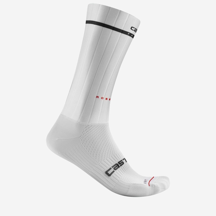 Calcetines Castelli FAST FEET 2 Hombre Blancas | AWLFEMB-19