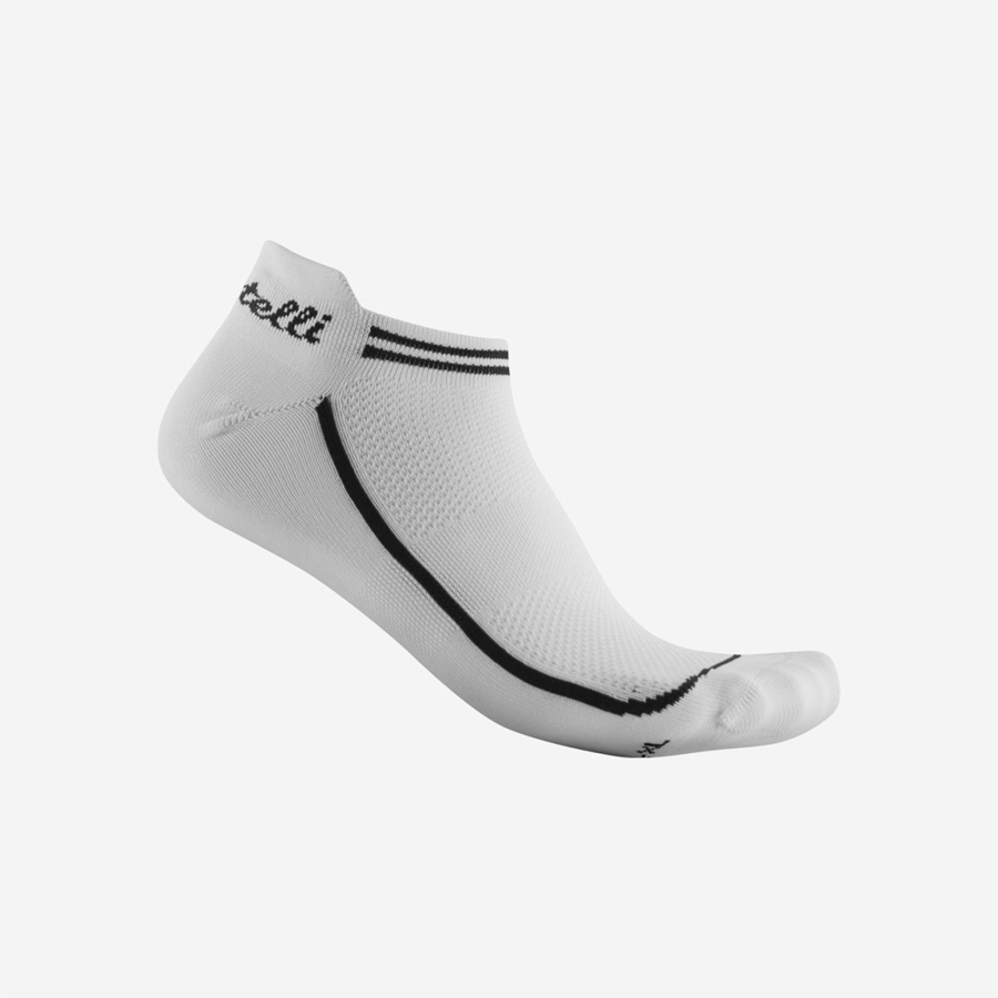 Calcetines Castelli INVISIBILE Mujer Blancas | OXPFBYH-27