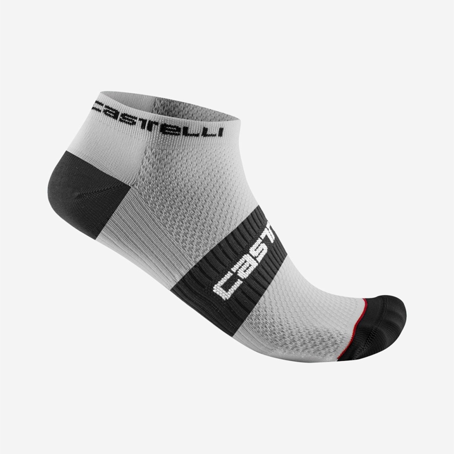 Calcetines Castelli LOWBOY 2 Hombre Blancas Negras | HCJXYRQ-69