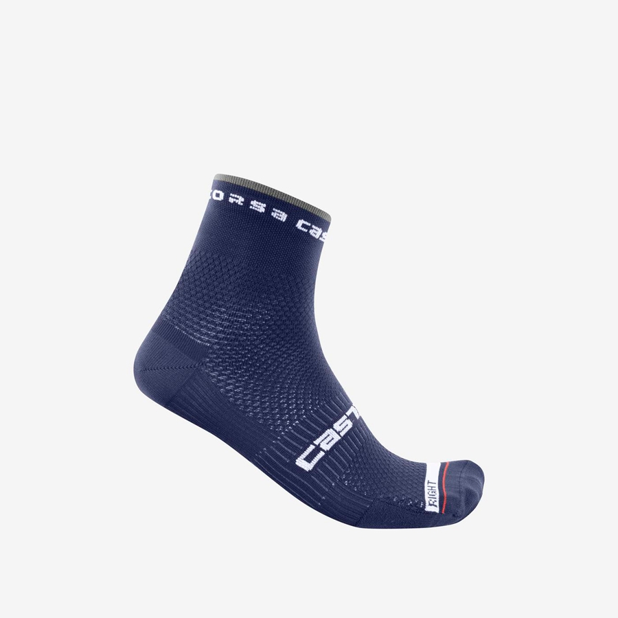 Calcetines Castelli ROSSO CORSA PRO 9 Hombre Azules | DAEMTPK-79