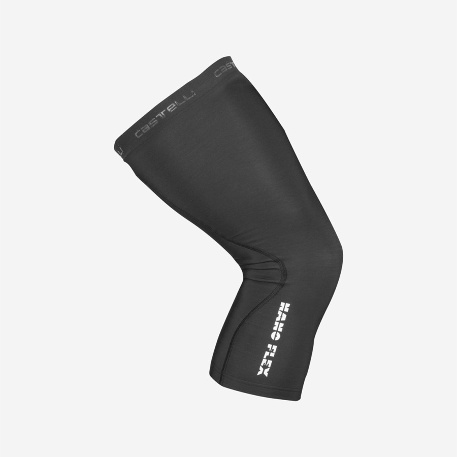 Calentador De Pierna Castelli NANO FLEX 3G KNEEWARMER Mujer Negras | HEGKYUL-59