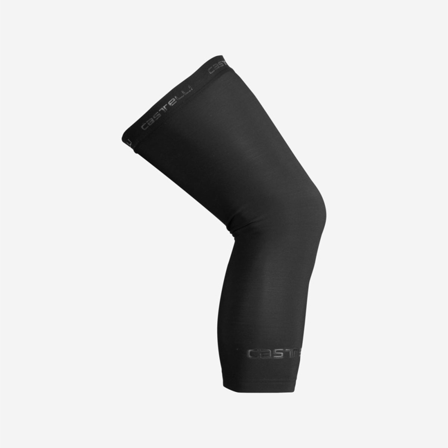 Calentador De Pierna Castelli THERMOFLEX 2 KNEE WARMER Mujer Negras | EDUNCRL-83