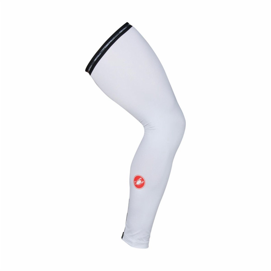 Calentador De Pierna Castelli UPF 50 + LIGHT LEG SLEEVES Mujer Blancas | LWUFCPX-87