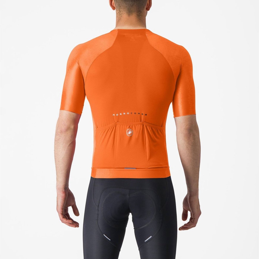 Camiseta Castelli AERO RACE 7.0 Hombre Naranjas | ZGCRWUX-68