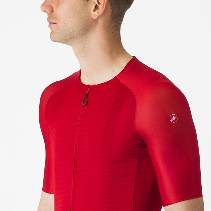 Camiseta Castelli AERO RACE 7.0 Hombre Rojas | HNJDLQT-94