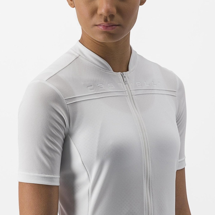 Camiseta Castelli ANIMA 4 Mujer Blancas | BUFSTXD-17