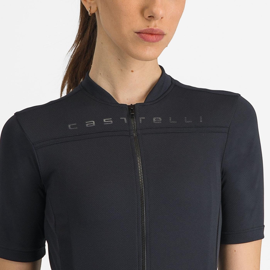 Camiseta Castelli ANIMA 4 Mujer Negras | MOFGVDI-53