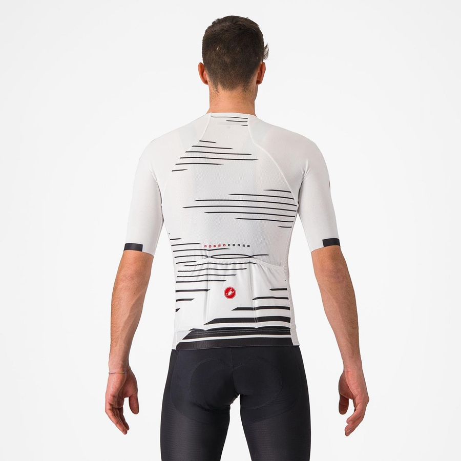 Camiseta Castelli CLIMBER'S 4.0 Hombre Blancas Negras | HDRYGWC-36