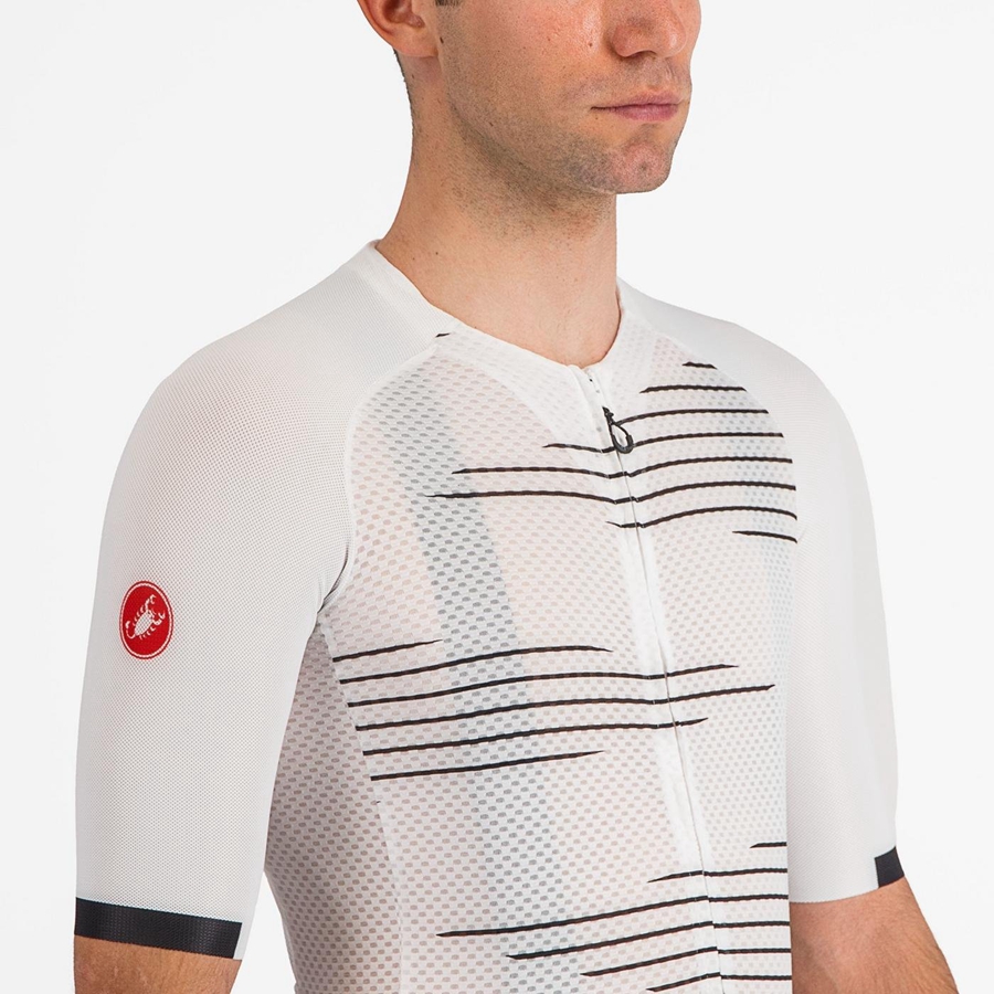 Camiseta Castelli CLIMBER'S 4.0 Hombre Blancas Negras | HDRYGWC-36