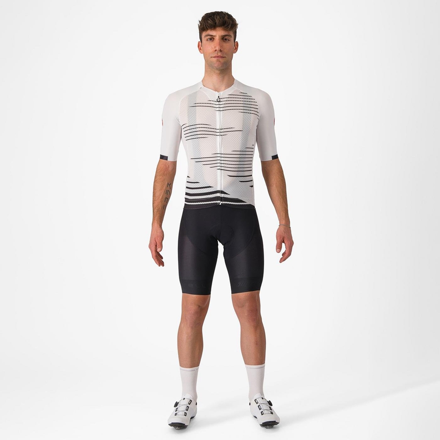 Camiseta Castelli CLIMBER'S 4.0 Hombre Blancas Negras | HDRYGWC-36