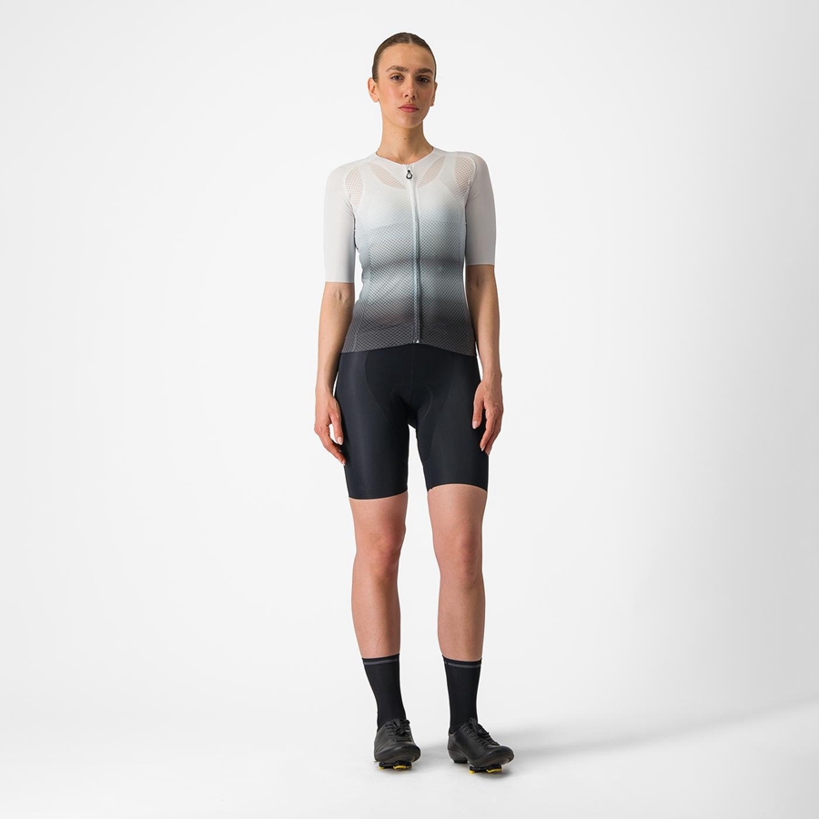 Camiseta Castelli CLIMBER'S 4.0 W Mujer Blancas Gris Oscuro | EPMWKZF-64