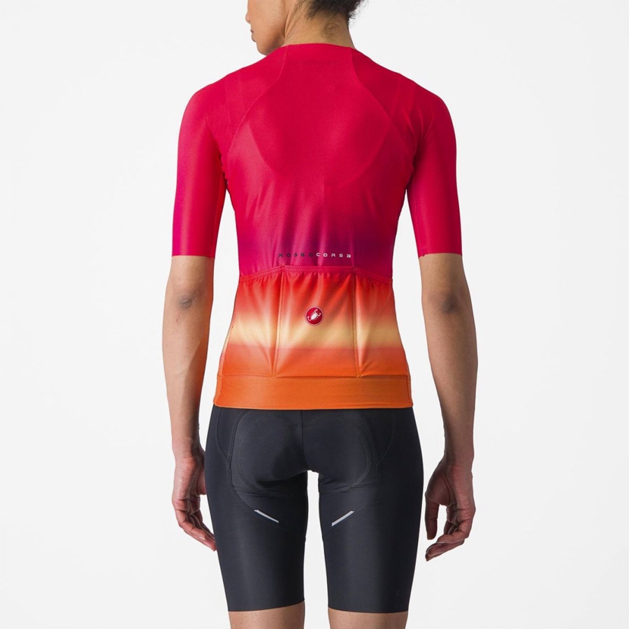 Camiseta Castelli CLIMBER'S 4.0 W Mujer Rosas | OVDXIBQ-52