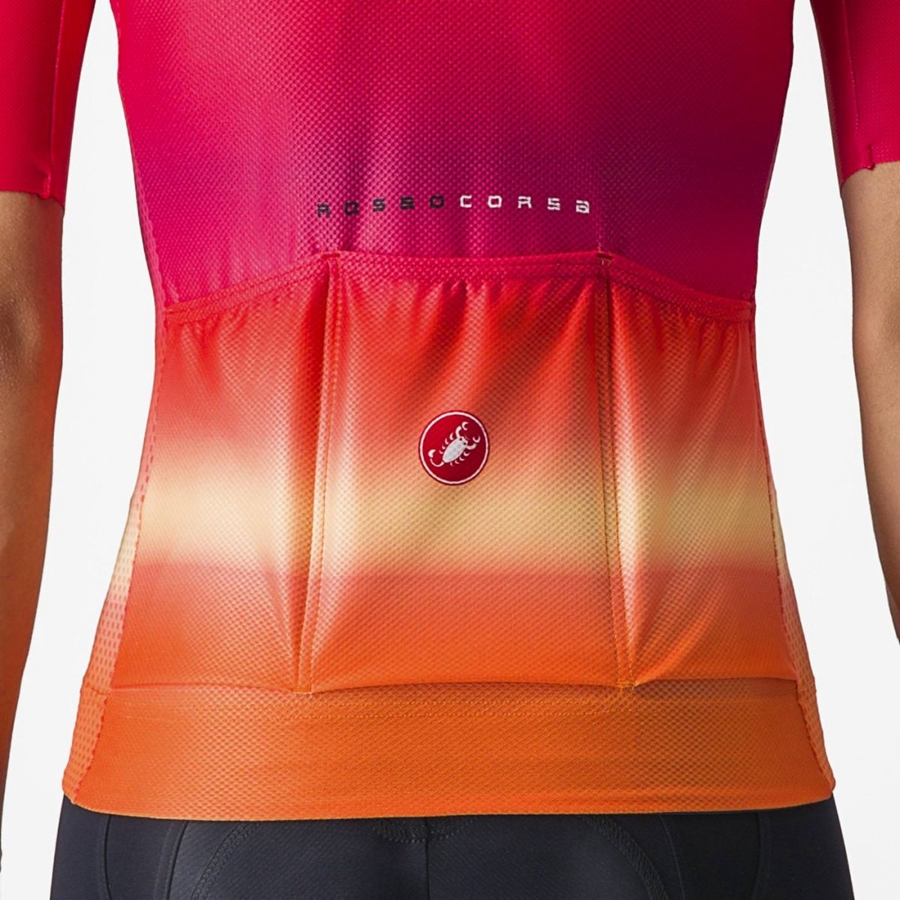 Camiseta Castelli CLIMBER'S 4.0 W Mujer Rosas | OVDXIBQ-52