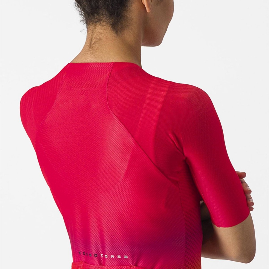 Camiseta Castelli CLIMBER'S 4.0 W Mujer Rosas | OVDXIBQ-52