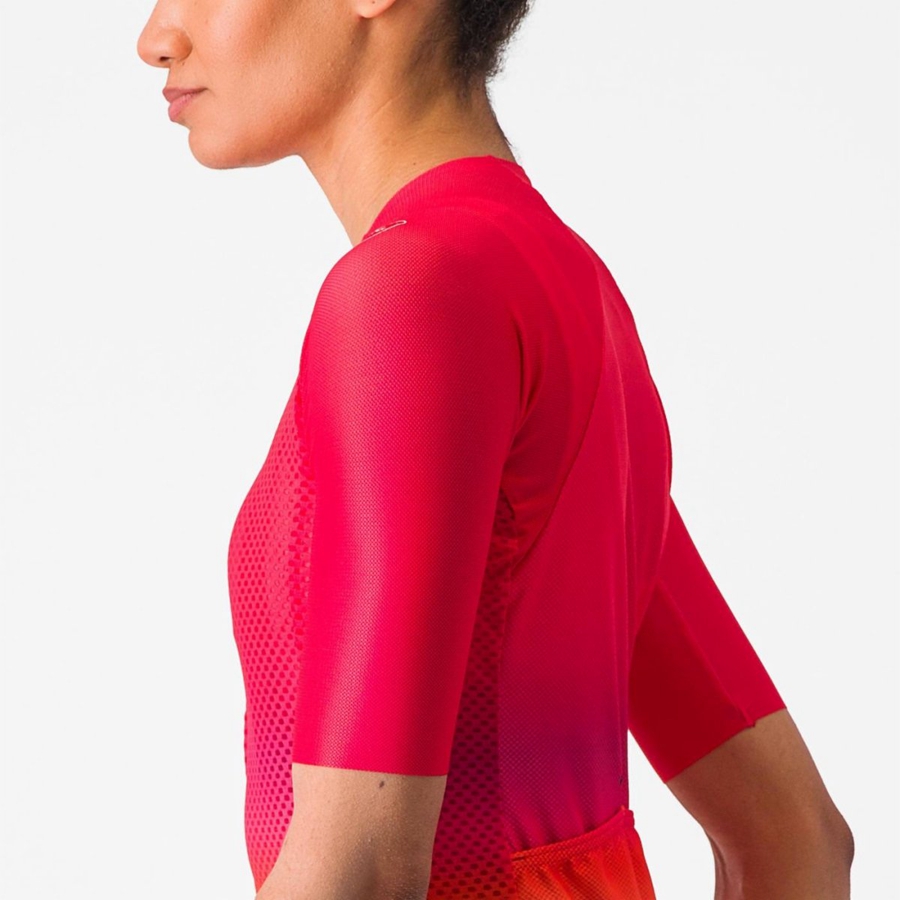 Camiseta Castelli CLIMBER'S 4.0 W Mujer Rosas | OVDXIBQ-52