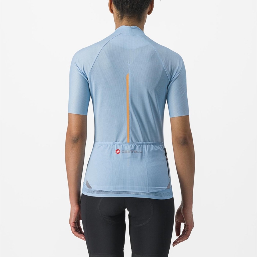 Camiseta Castelli ENDURANCE W Mujer Azules | BIJLZGP-96